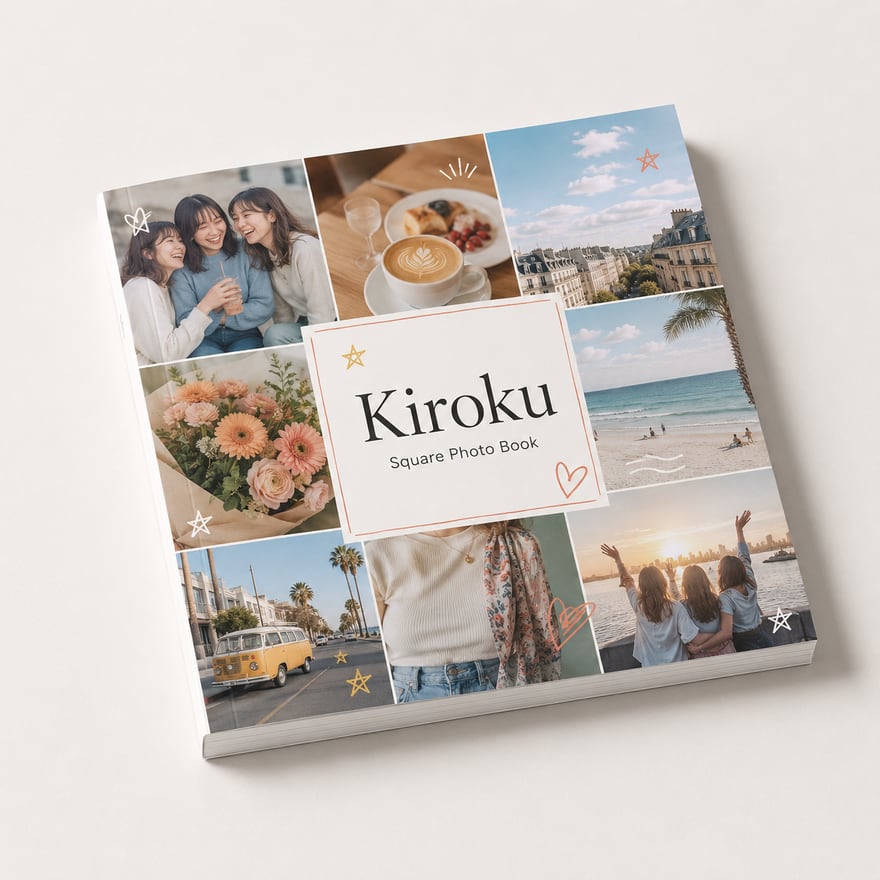 The Kiroku Square photo book, square format